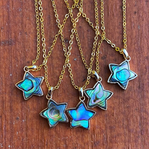 Abalone Shell Star Necklace - Picture 2 of 5